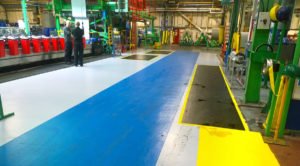 John Day Forbo MMA Floor | Yellow and black MMA floor